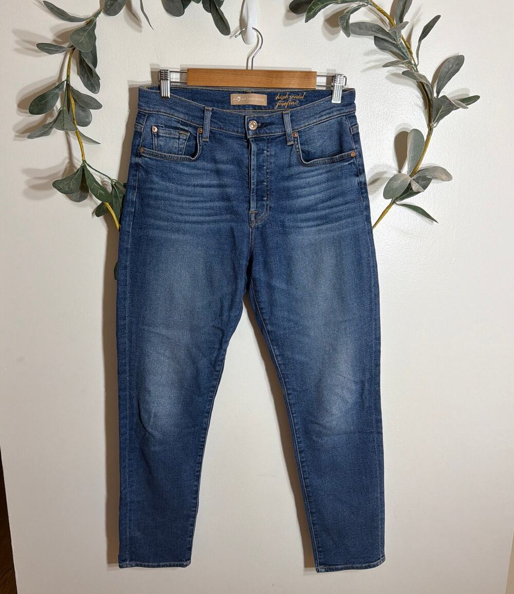 7 For All Mankind High Waist Josefina Jeans Size 28